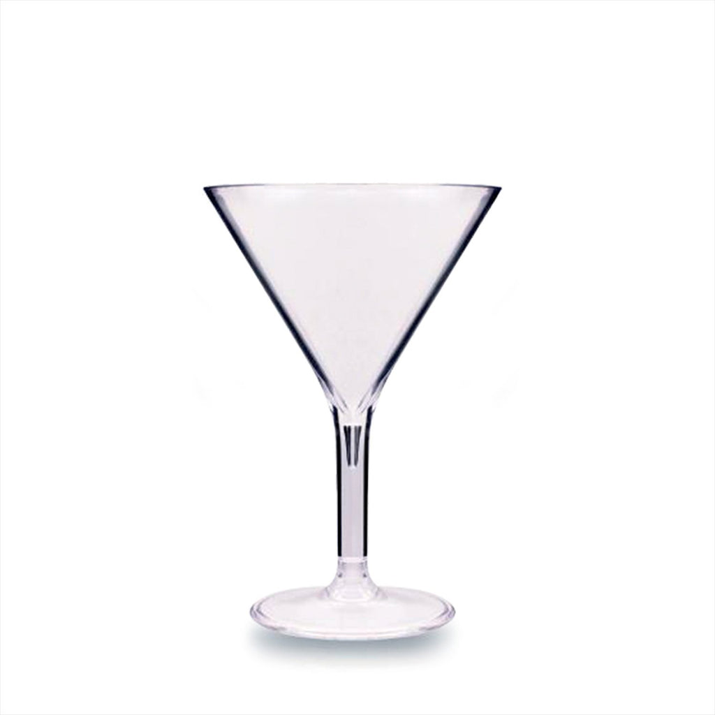 Turgla Premium dia.4.5Inch  h:6.5Inch  9 oz. Round Clear Polycarbonate Martini SKU: R-PRMMRT280CLR
