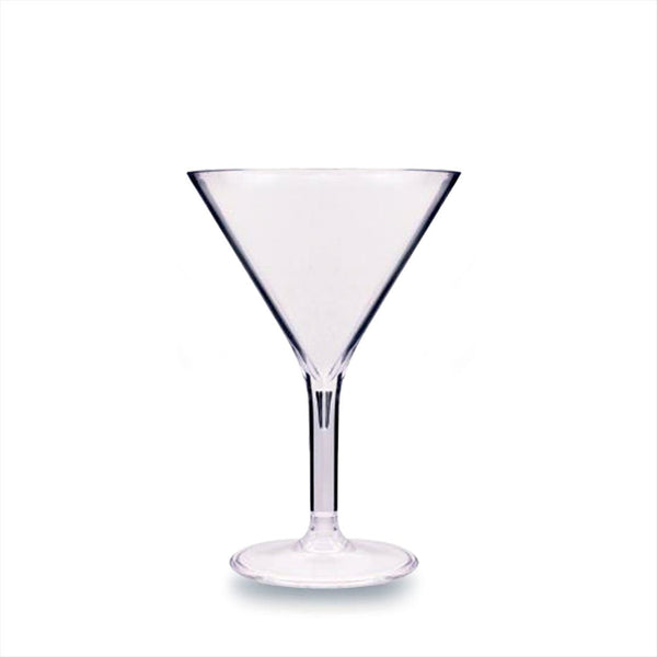 Turgla Premium dia.4.5Inch  h:6.5Inch  9 oz. Round Clear Polycarbonate Martini SKU: R-PRMMRT280CLR