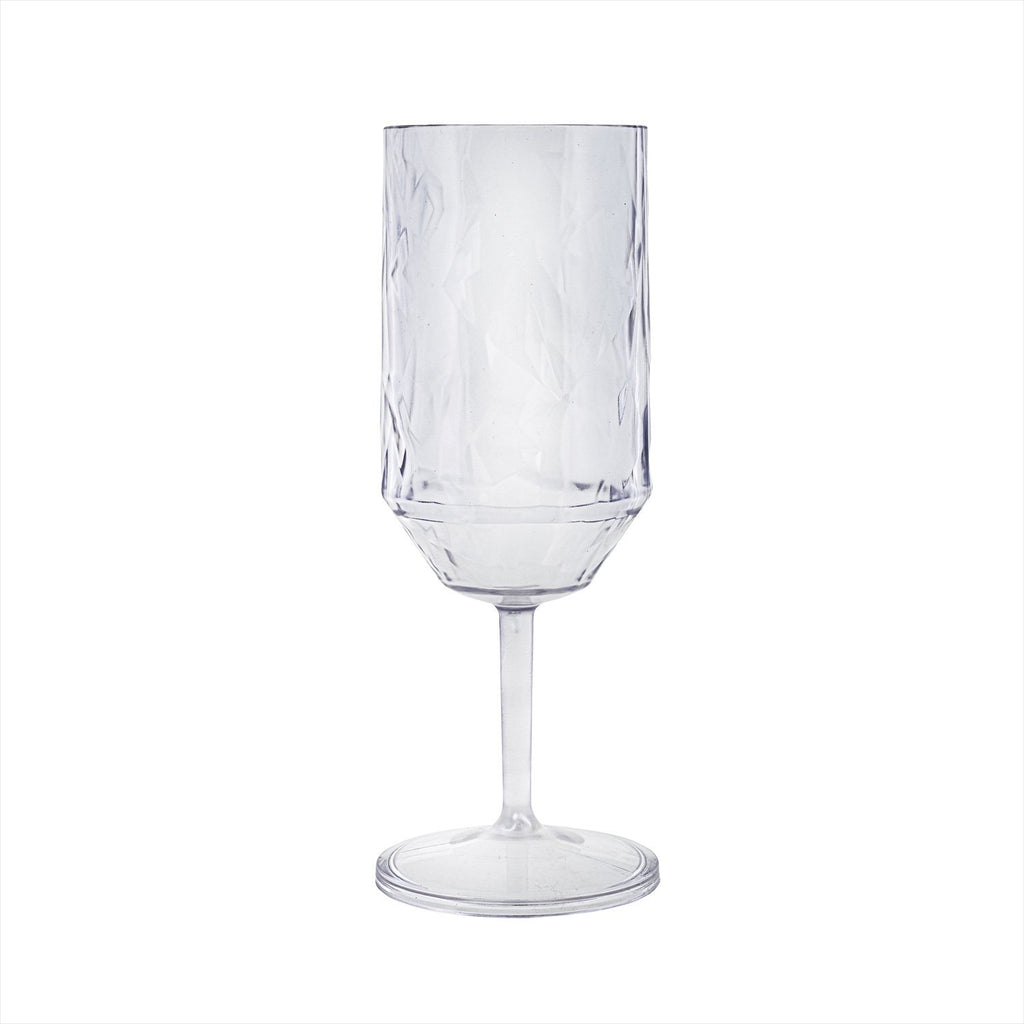 Turgla Prism dia.2.75Inch  h:8.25Inch  14 oz. Round Clear Polycarbonate Goblet SKU: R-PRSGBL400CLR