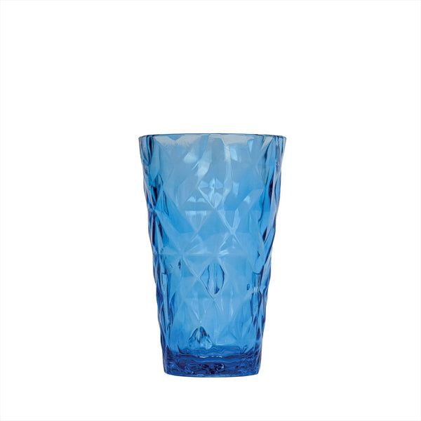 Turgla Prism dia.3.5Inch  h:5.5Inch  14 oz. Round Blue Polycarbonate High-Ball SKU: R-PRSTMB300BLU