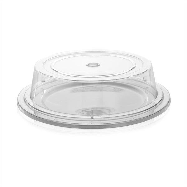 Turgla Rubikap Cover dia.12Inch  h:2.75Inch  Round Clear Polycarbonate Plate Cover SKU: R-SRVCVR304CLR