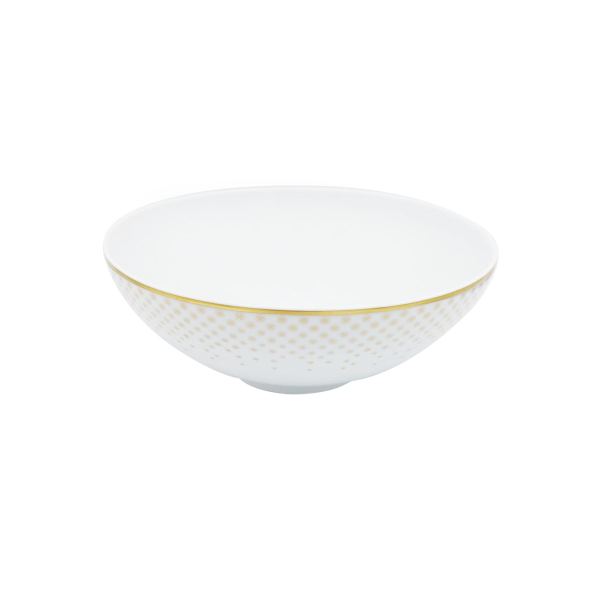 Jl Coquet Gold Rosette - Large Salad Bowl - 7.7 in SKU: HOR2013BBA141