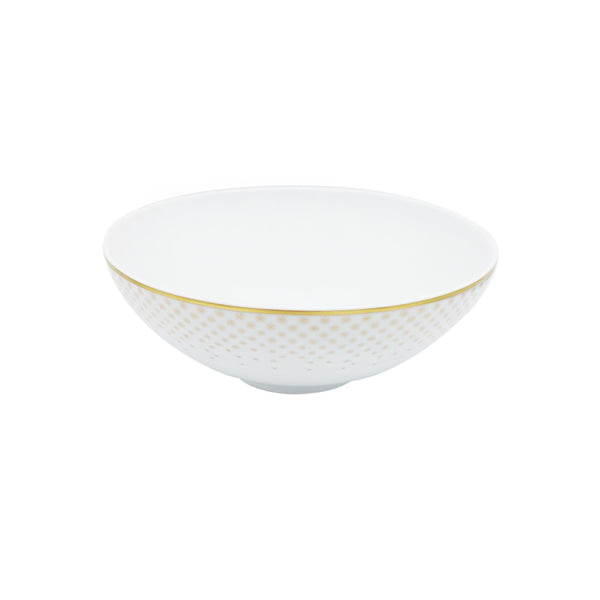 Jl Coquet Gold Rosette - Large Salad Bowl - 7.7 in SKU: HOR2013BBA141