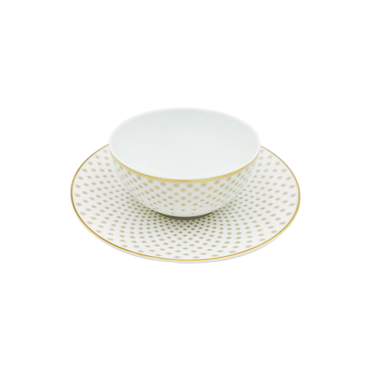 Jl Coquet Gold Rosette - Sauce Boat Body and Tray - 11.8 fl oz SKU: HOR5005BBA141