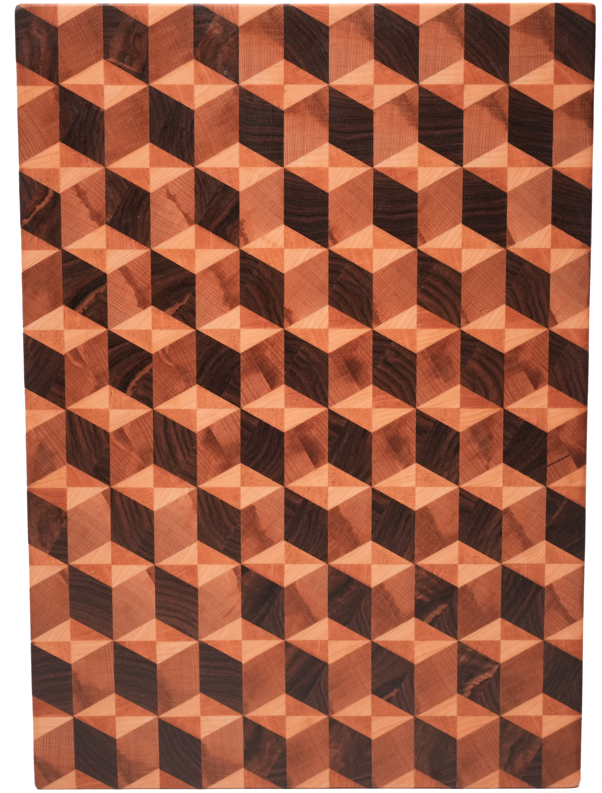 GRAIN BOARD Beech and walnut 17.72 x 11.81 x 1.18 inches #0547