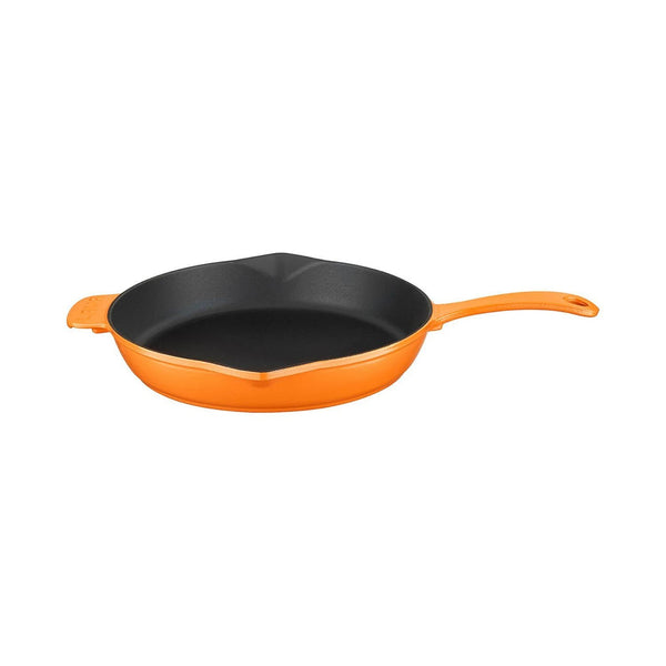 Turgla Cast Iron dia.11Inch  h:2Inch  Round Orange Cast Iron Skillet SKU: SKRND28ORG