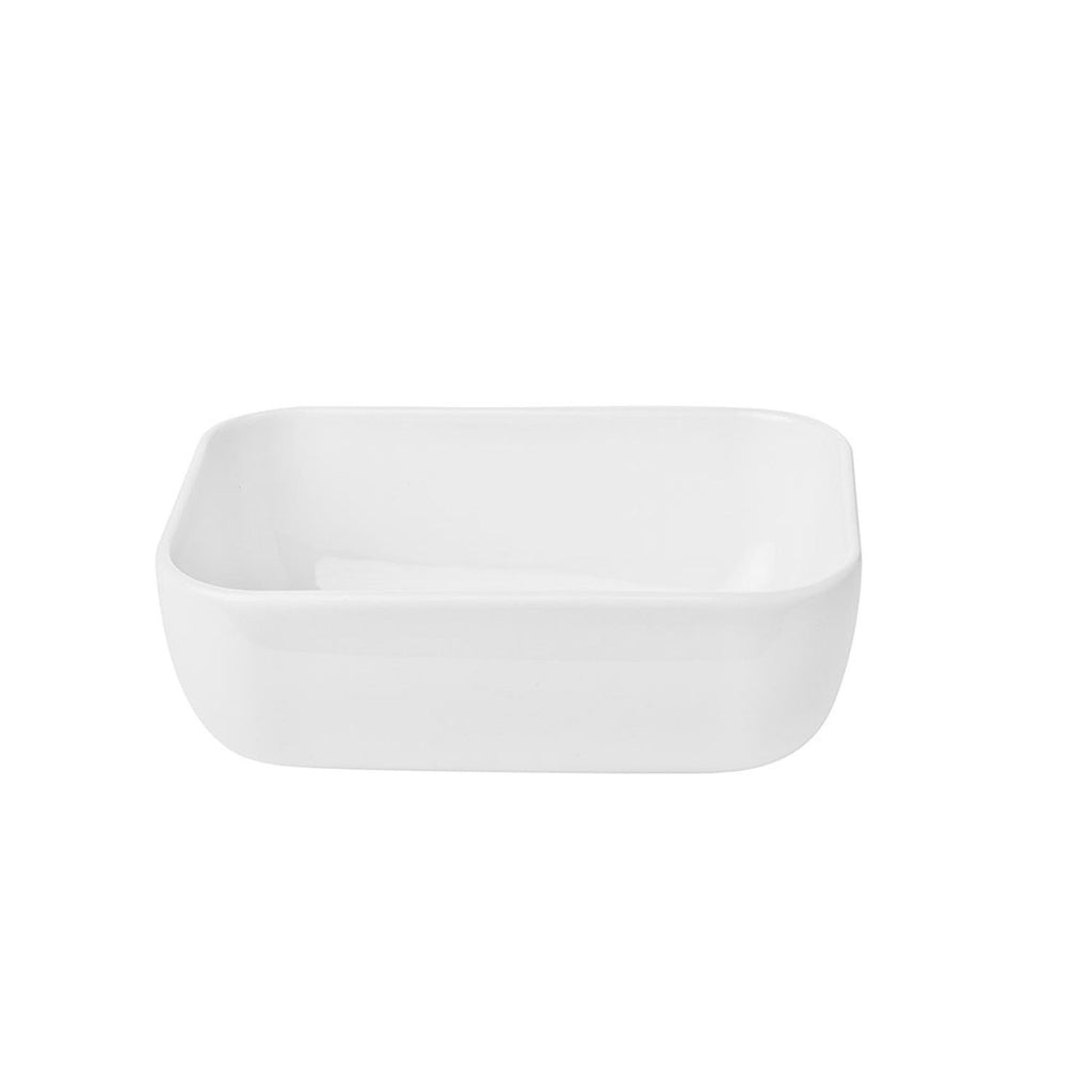 Turgla Santa Monica 5.5Inch  x 3.75Inch  x h:2Inch  14 oz. Rectangular White Porcelain Deep Plate SKU: SNO14DKY00