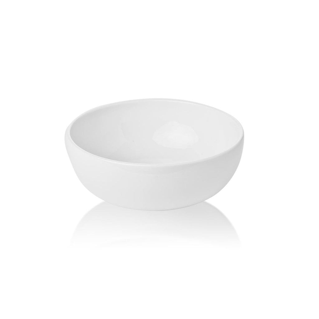 Turgla Santa Monica dia.5.5Inch  h:2Inch  15 oz. Round White Porcelain Bowl SKU: SNO14KS00