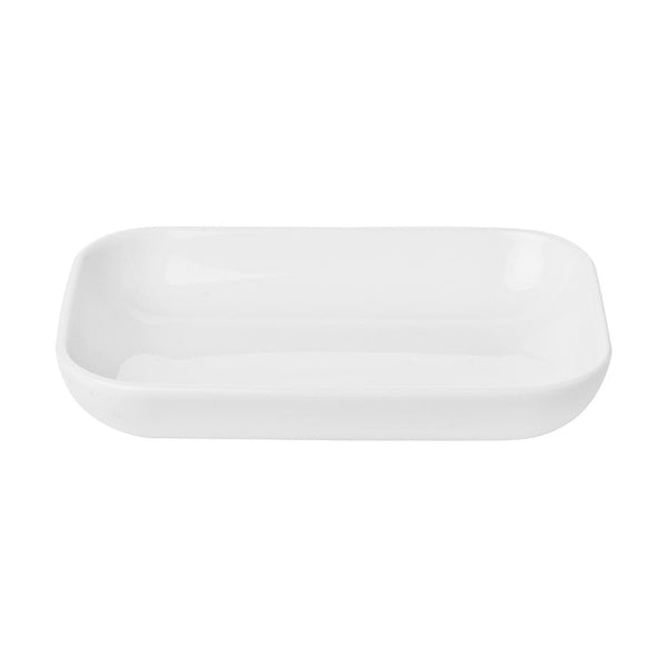 Turgla Santa Monica 5.5Inch  x 4Inch  x h:1Inch  Rectangular White Porcelain Platter SKU: SNO14KY00