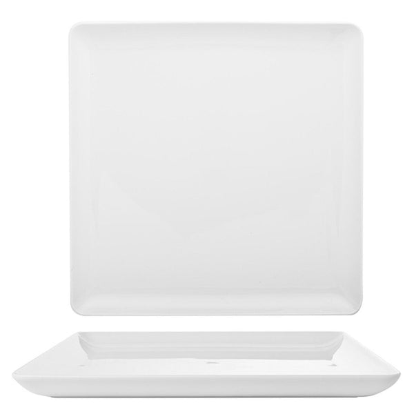 Turgla Santa Monica 6Inch  x 6Inch  Square White Porcelain Plate SKU: SNO15DU00