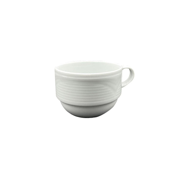 Turgla Saturn dia.3.25Inch  h:2.25Inch  7 oz. Round White Porcelain Cup SKU: STR01CF00