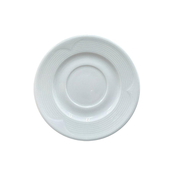 Turgla Saturn dia.5.75Inch  Round White Porcelain Saucer SKU: STR01CT00