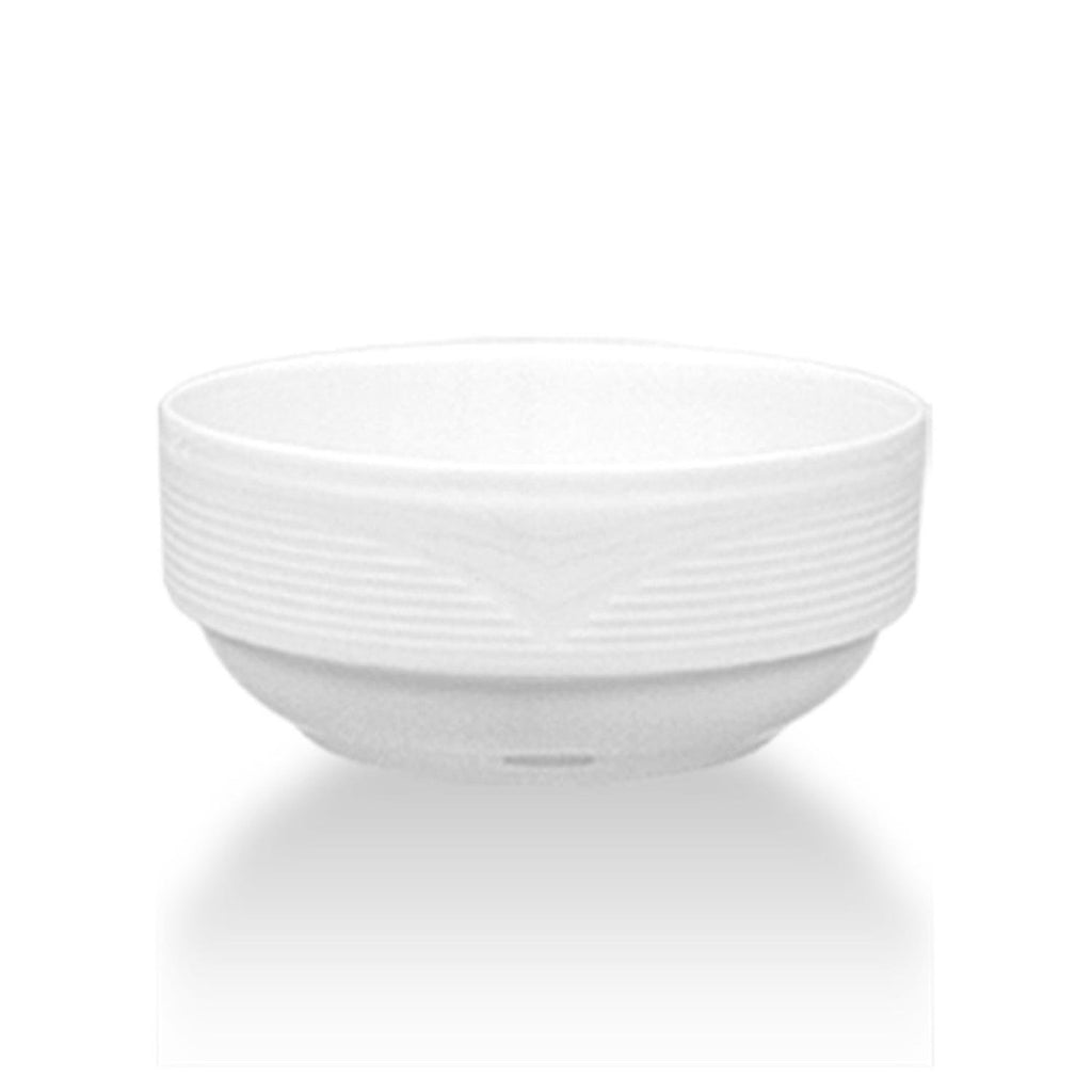 Turgla Saturn dia.4.75Inch  h:2Inch  13 oz. Round White Porcelain Bowl SKU: STR12JK00