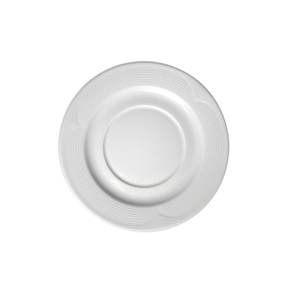 Turgla Saturn dia.7Inch  Round White Porcelain Saucer SKU: STR18KT00