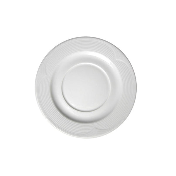 Turgla Saturn dia.7Inch  Round White Porcelain Saucer SKU: STR18KT00