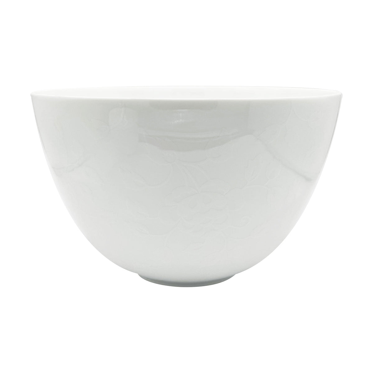 Jl Coquet White on White Thistles - Maxi Salad Bowl - 9.8 in SKU: HOR5053BB0016