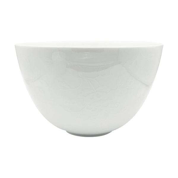 Jl Coquet White on White Thistles - Maxi Salad Bowl - 9.8 in SKU: HOR5053BB0016