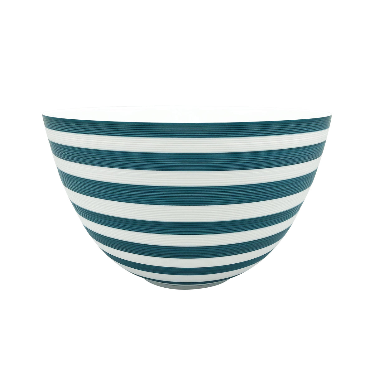 Jl Coquet HEMISPHERE Striped Persian Blue - Maxi Salad Bowl - 9.8 in SKU: HEM5053BS0280