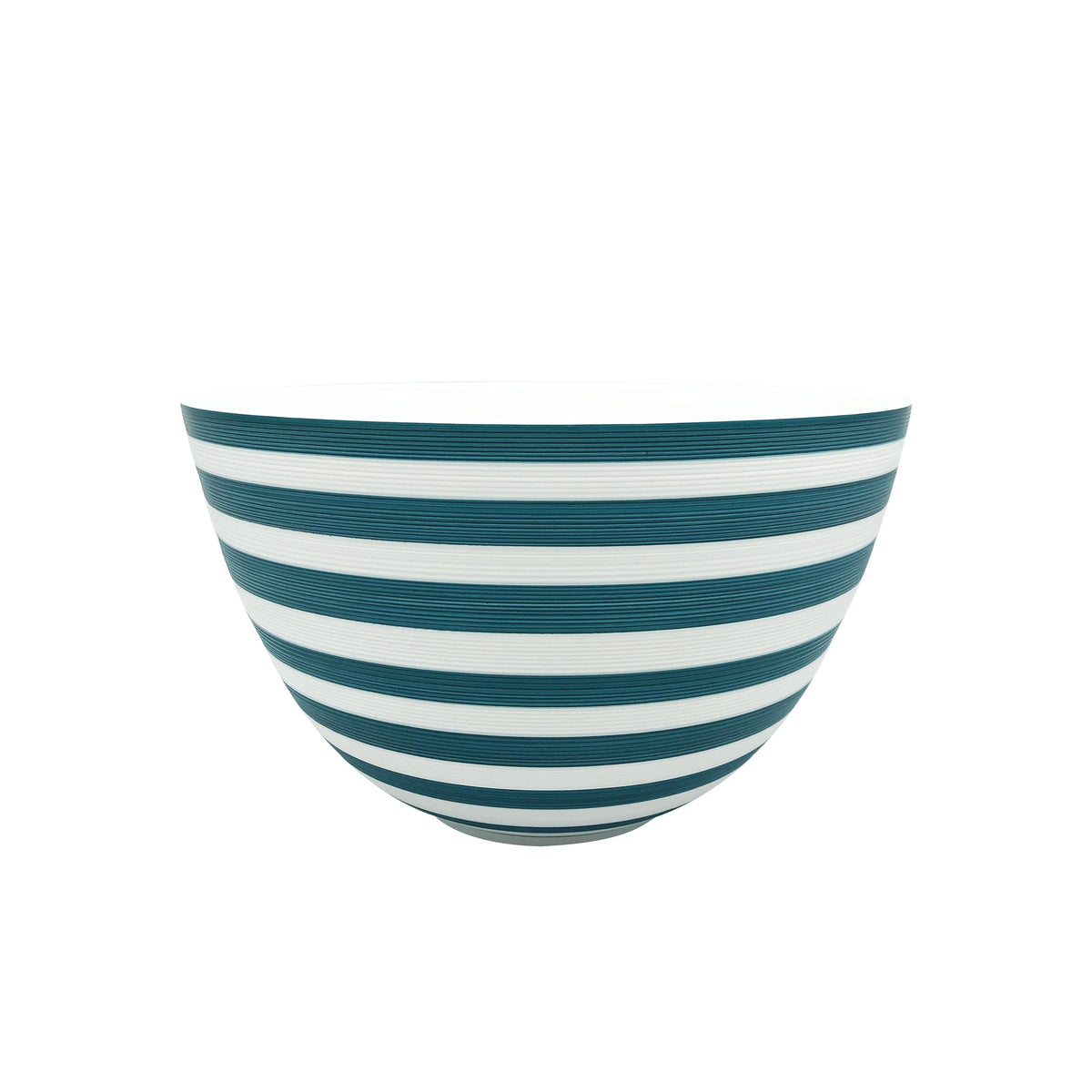 Jl Coquet HEMISPHERE Striped Persian Blue - Medium Salad Bowl - 8.5 in SKU: HEM5054BS0280