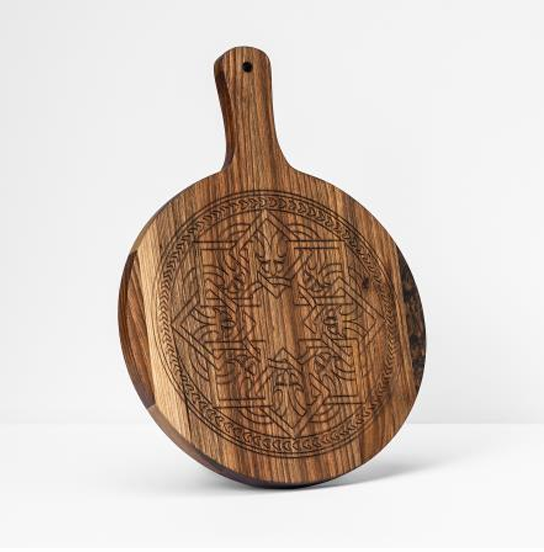 SERVING & CUTTING BOARD Black walnut 12.60 x 9.06 inches #0007