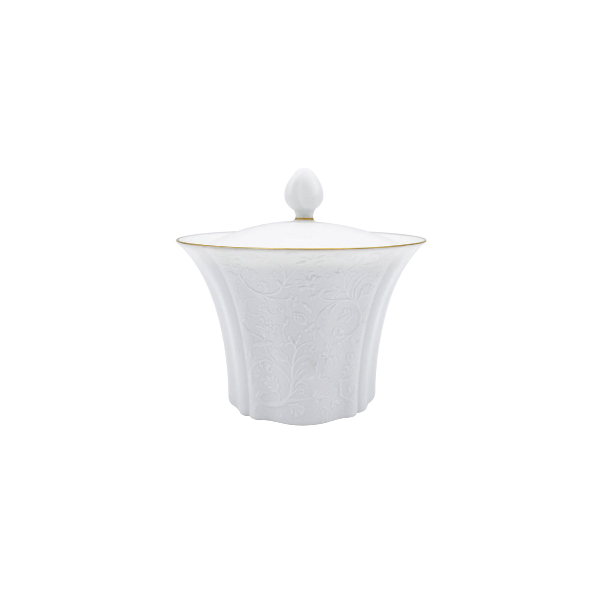 Jl Coquet SWAN White Gold Fillet - Large Sugar Bowl - 11.8 fl oz SKU: SWA4067BSA078