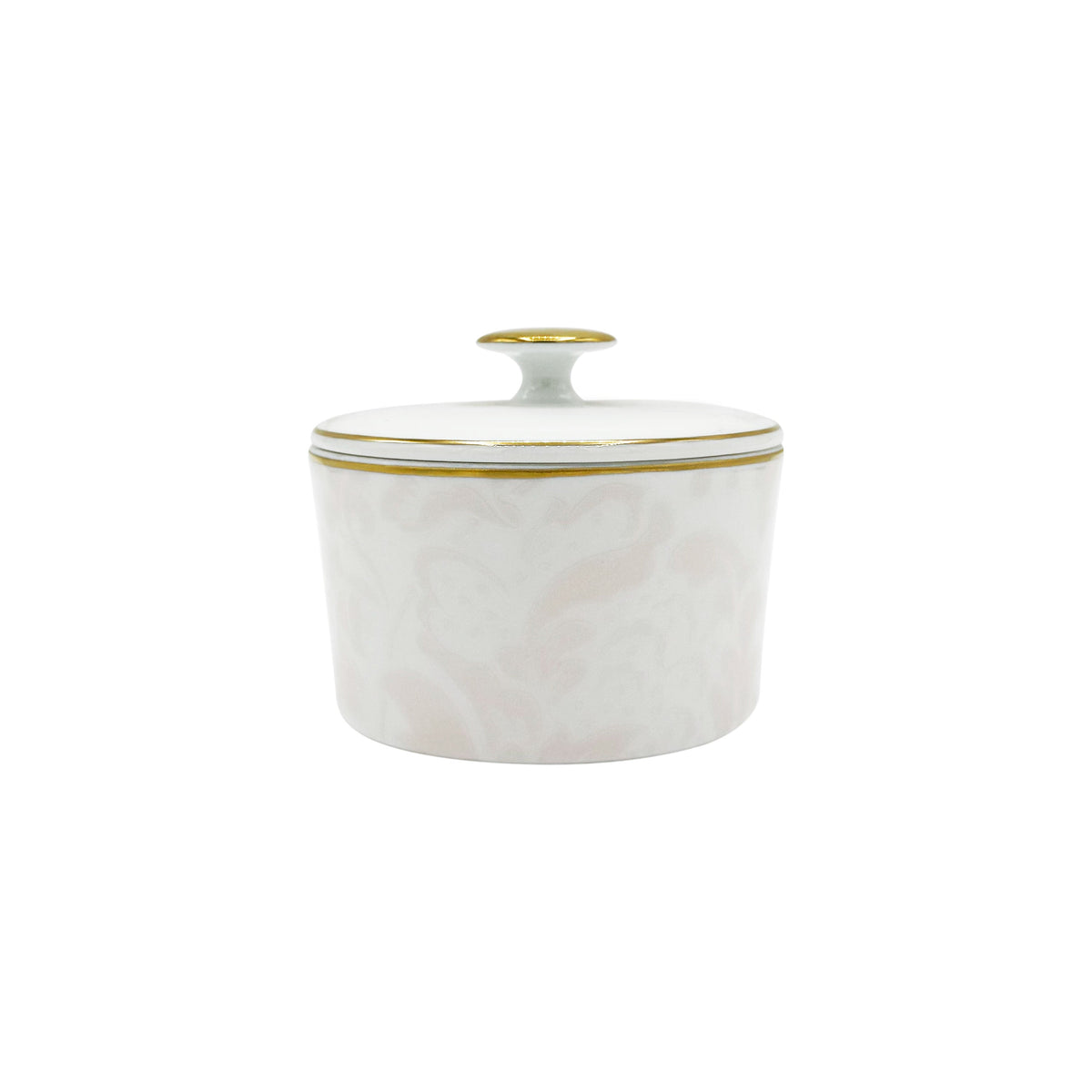 Jl Coquet INDIAN Powder Pink with Gold Trim - Sugar Bowl - 6.8 fl oz SKU: CYL4050BBA107