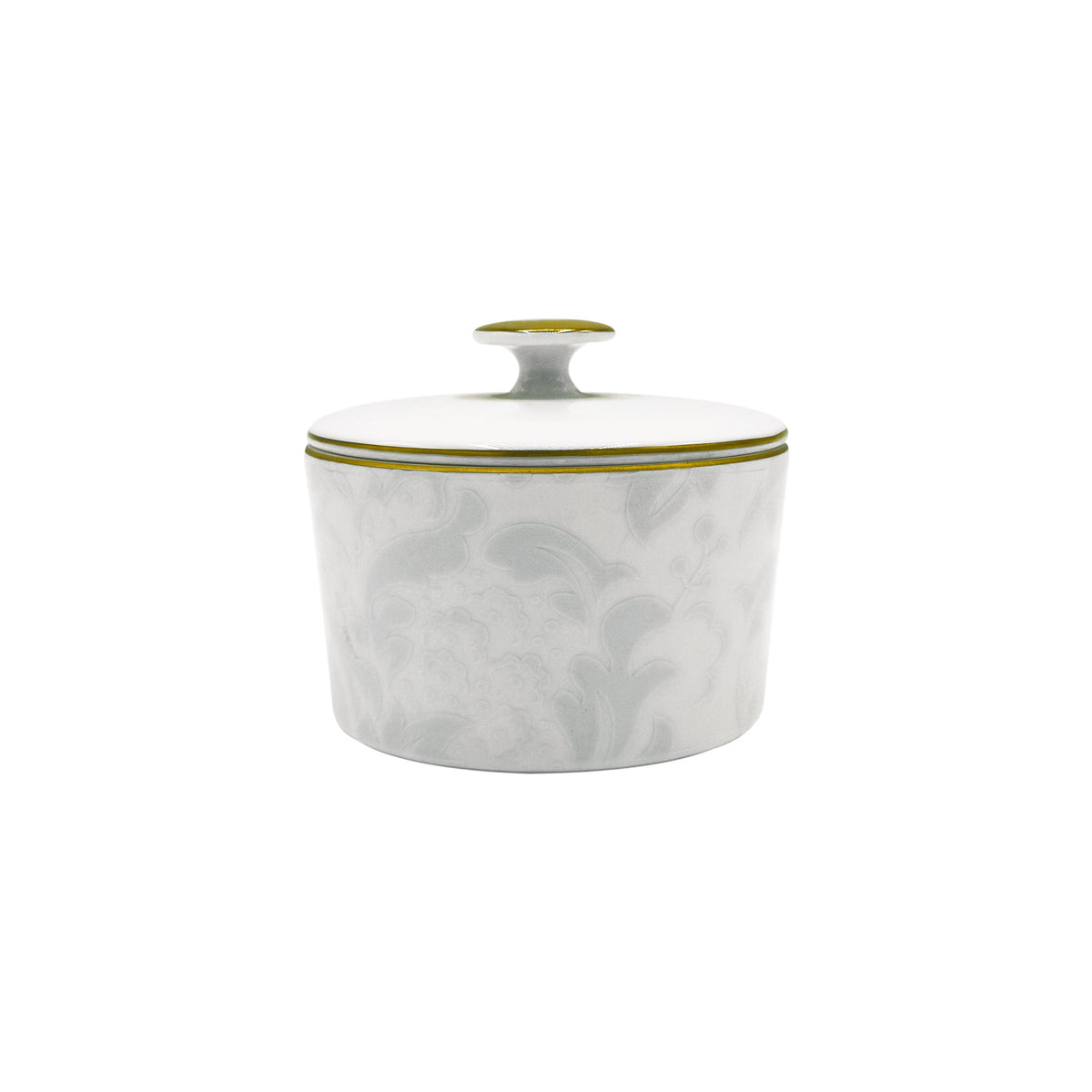 Jl Coquet Indian Blue Pearl Gold Trim - Sugar Bowl - 6.8 fl oz SKU: CYL4050BBA105