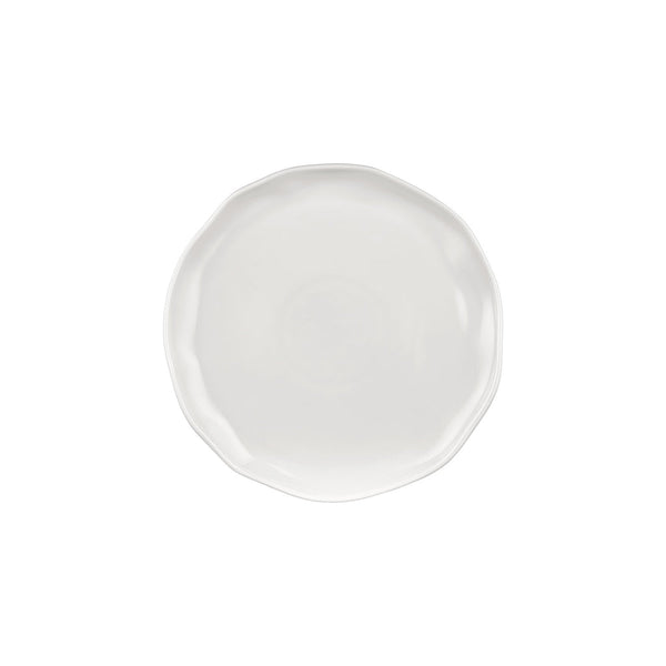Turgla Amorf 10.75Inch  x 10.75Inch  Organic Warm White Vitrified Plate SKU: T-AFR27DZ-6