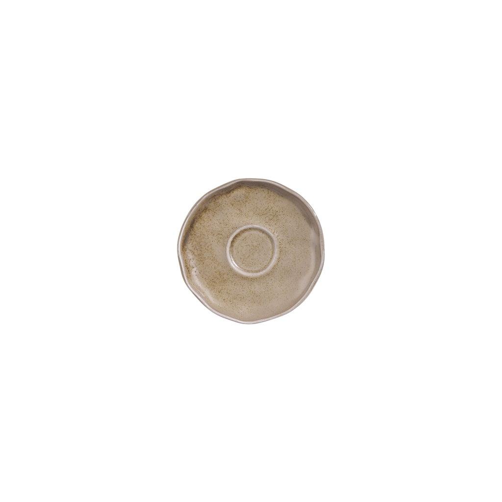 Turgla Clay 6.25Inch  x 6.25Inch  x h:0Inch  Organic Terracotta Vitrified Saucer SKU: T-AFRCLA01CT-12