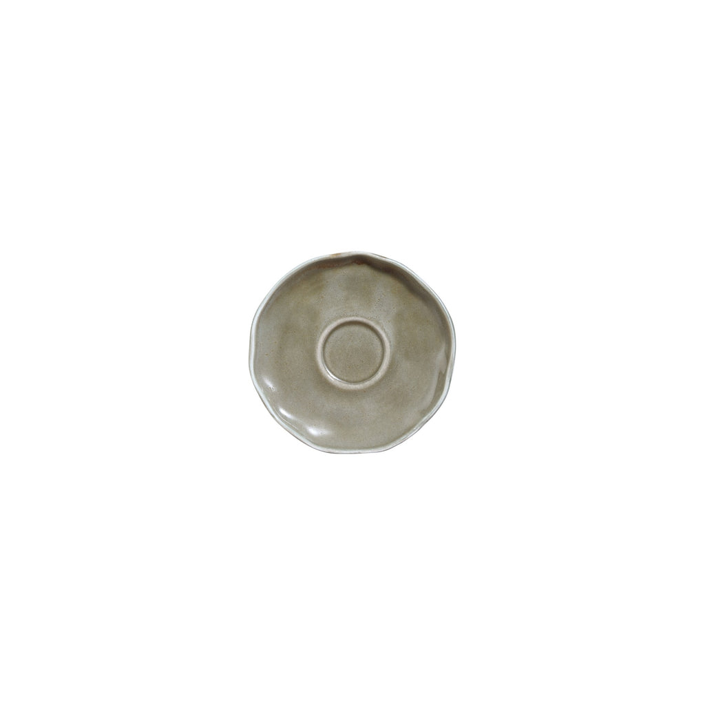 Turgla Moss 6.25Inch  x 6.25Inch  x h:0Inch  Organic Green Vitrified Saucer SKU: T-AFRMOS01CT-12