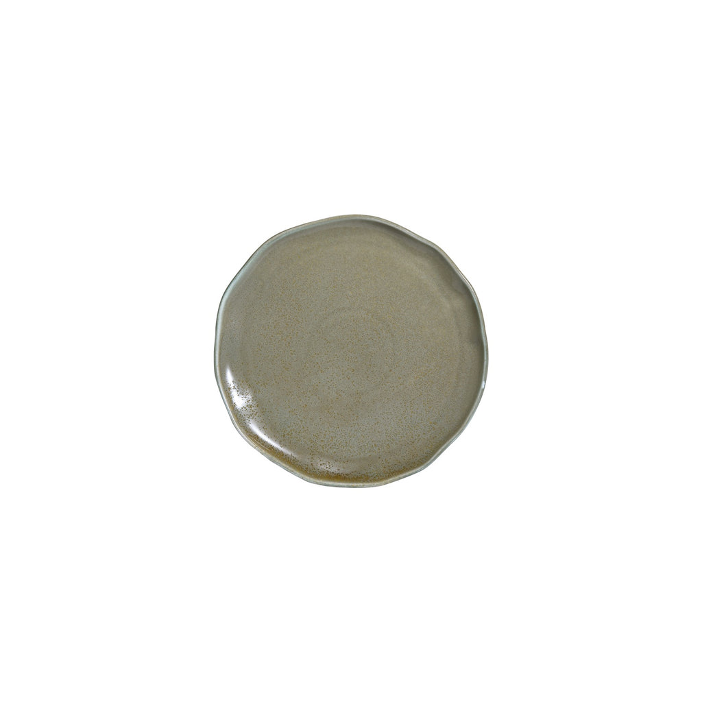 Turgla Moss 8.25Inch  x 8.25Inch  Organic Green Vitrified Plate SKU: T-AFRMOS21DZ-12