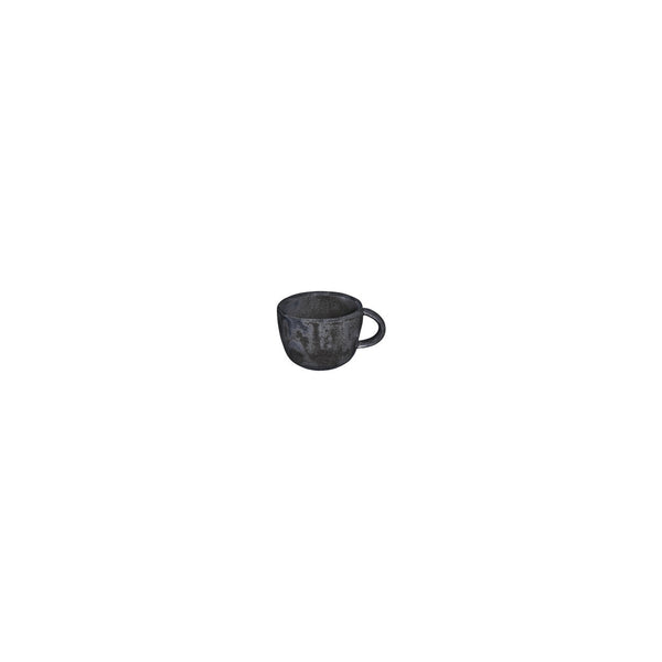 Turgla Amorf Notte 3.5Inch  x 3.5Inch  x h:0Inch  8 oz. Organic Black Vitrified Cup SKU: T-AFRNOT01CF-12