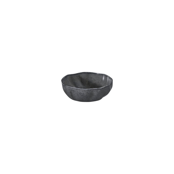 Turgla Amorf Notte 6.25Inch  x 6.25Inch  x h:0Inch  20 oz. Organic Black Vitrified Bowl SKU: T-AFRNOT16KS-12