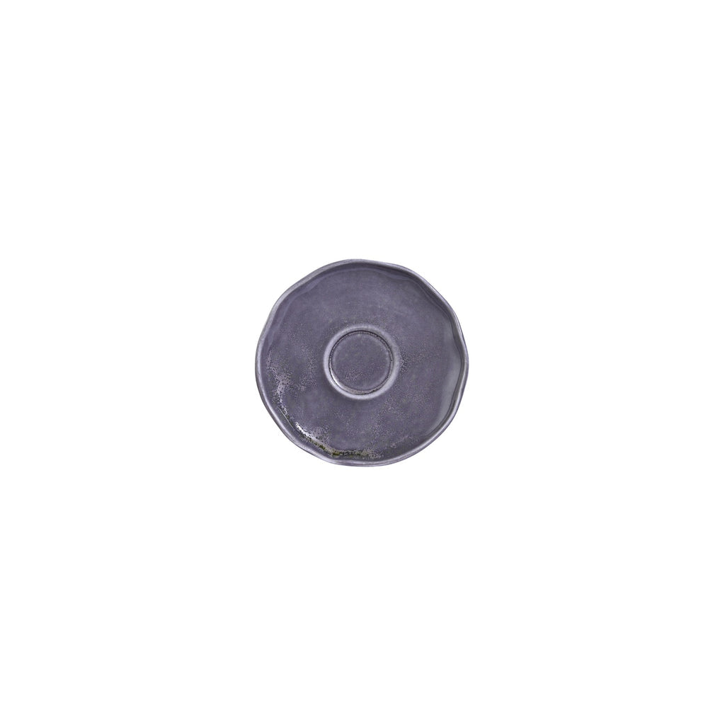 Turgla Viola 6.25Inch  x 6.25Inch  x h:0Inch  Organic Purple Vitrified Saucer SKU: T-AFRVIO01CT-12