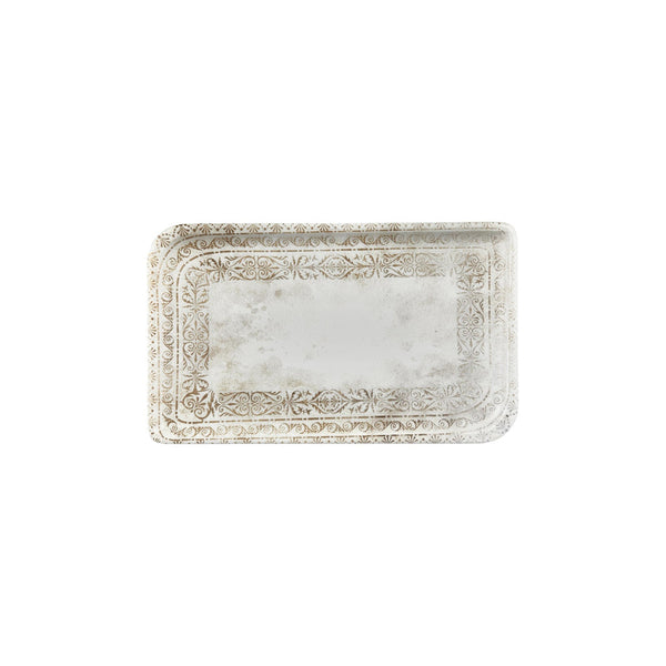 Turgla Antico 11.75Inch  x 7Inch  x h:0Inch  Rectangular Brown Vitrified Platter SKU: T-ANAR34DT-6