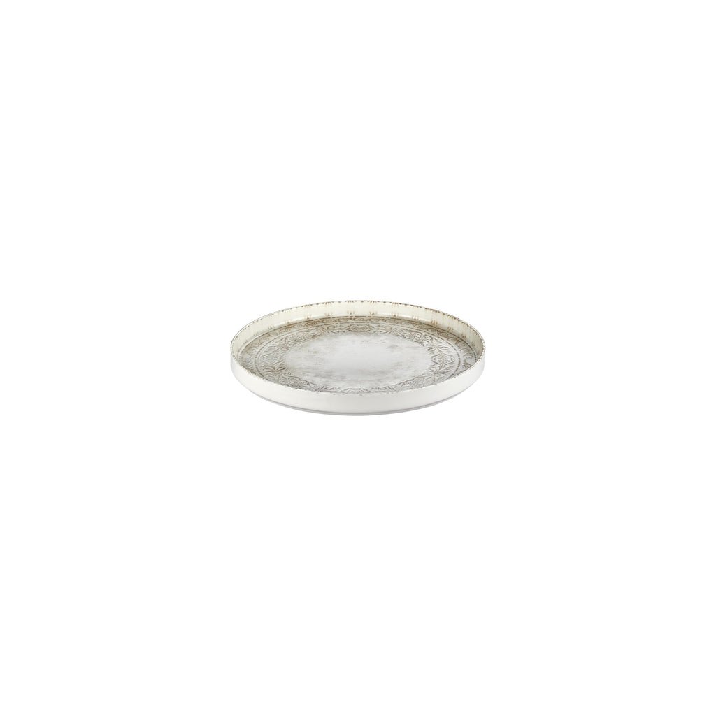 Turgla Antico dia.7.5Inch  Round Brown Vitrified Plate SKU: T-ANHL19RD-6