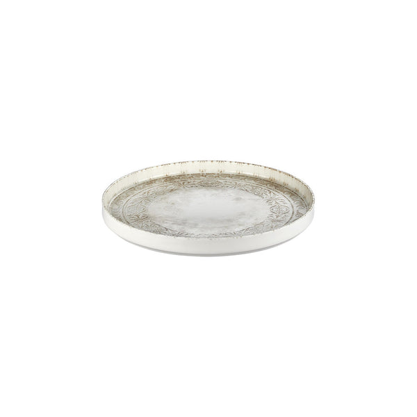 Turgla Antico dia.10.75Inch  Round Brown Vitrified Plate SKU: T-ANHL27RD-6