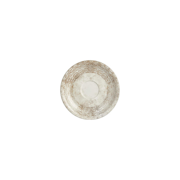 Turgla Antico dia.6.25Inch  Round Brown Vitrified Saucer SKU: T-ANZT01CT-24