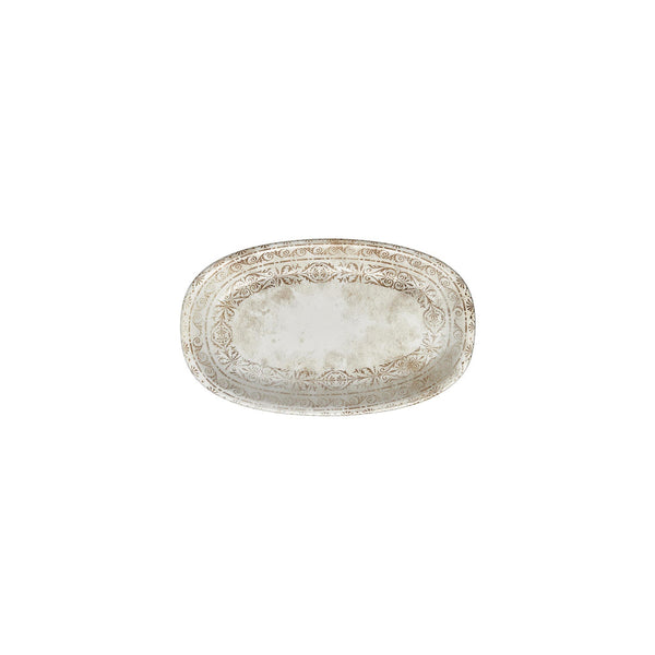 Turgla Antico 9.5Inch  x 5.75Inch  x h:1Inch  Oval Brown Vitrified Platter SKU: T-ANZT24OV-12