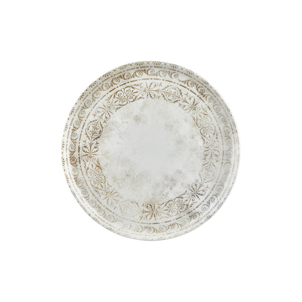 Turgla Antico dia.12.5Inch  x 12.5Inch  Round Brown Vitrified Pizza Plate SKU: T-ANZT32PZT-6