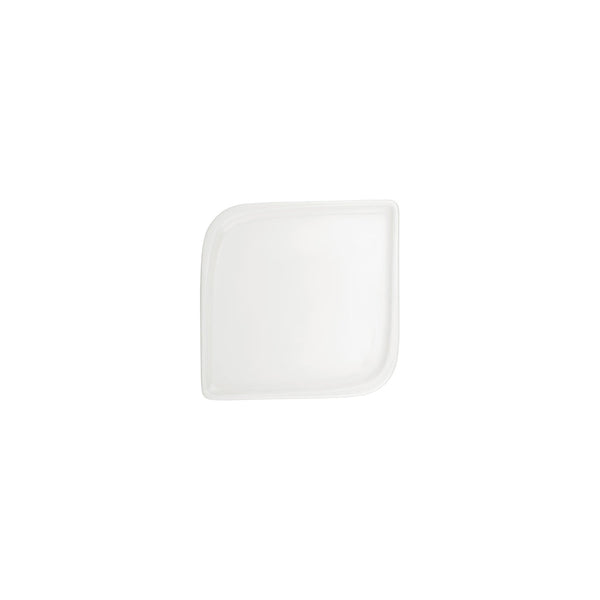 Turgla Gourmet 6Inch  x 6Inch  Square Warm White Vitrified Plate SKU: T-AR20KR-12