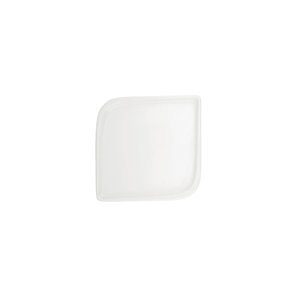 Turgla Gourmet 7.5Inch  x 7.5Inch  Square Warm White Vitrified Plate SKU: T-AR25KR-12