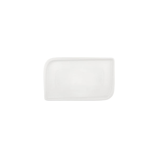 Turgla Gourmet 9.5Inch  x 6Inch  Rectangular Warm White Vitrified Plate SKU: T-AR28DT-12