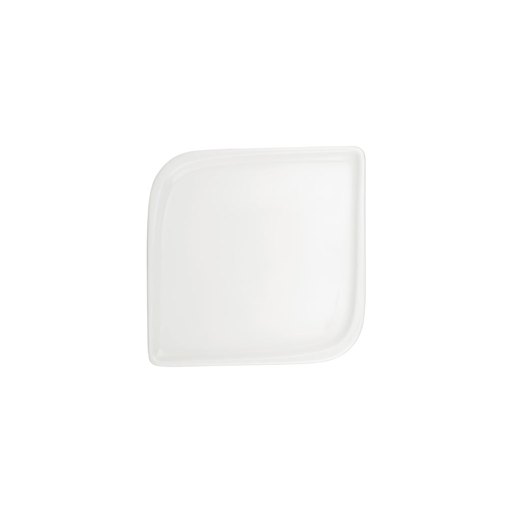 Turgla Gourmet 8.75Inch  x 8.75Inch  Square Warm White Vitrified Plate SKU: T-AR30KR-6