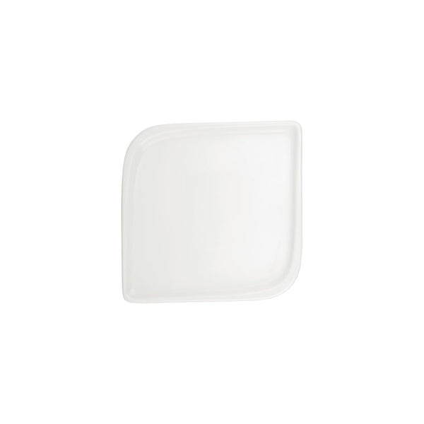 Turgla Gourmet 8.75Inch  x 8.75Inch  Square Warm White Vitrified Plate SKU: T-AR30KR-6