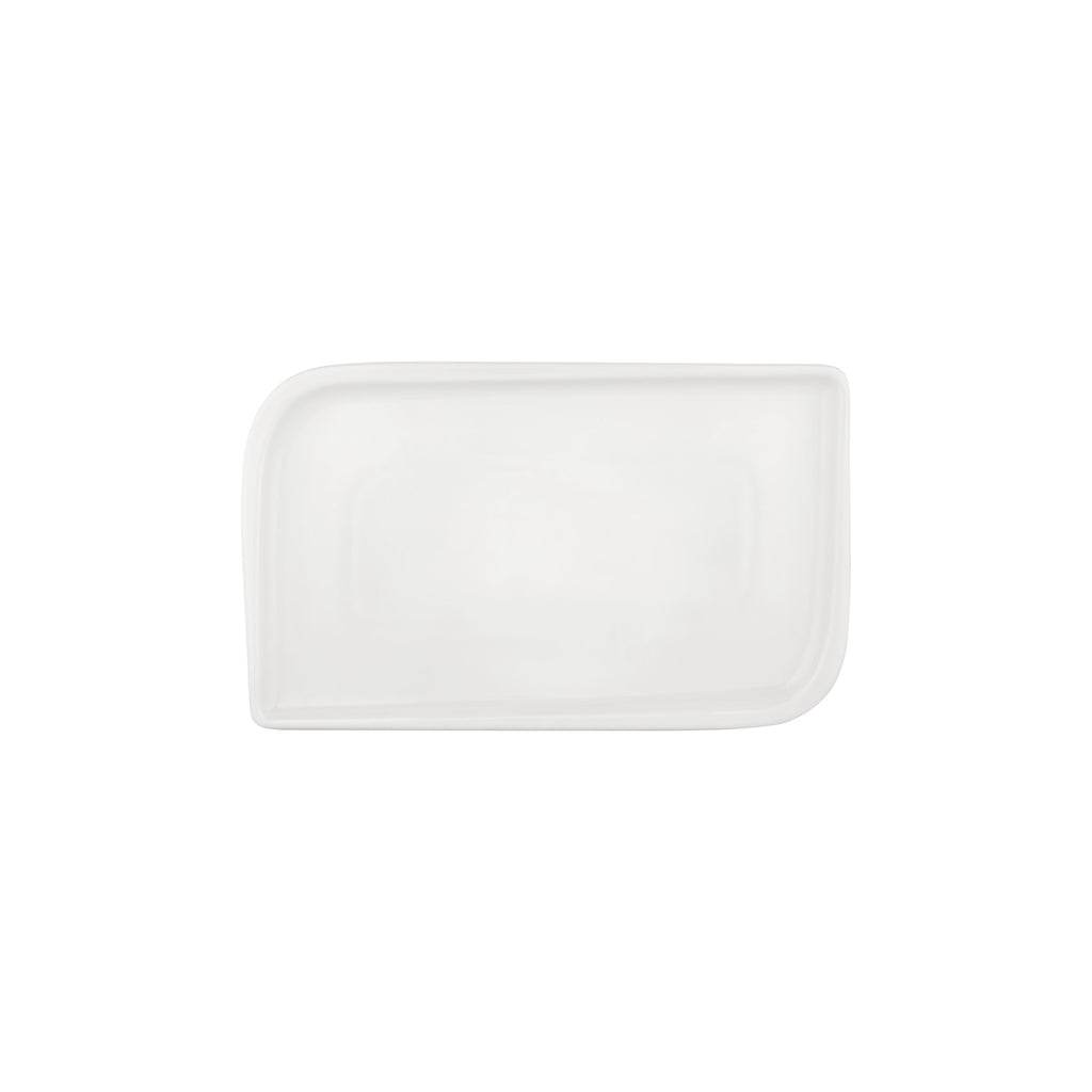 Turgla Gourmet 11.75Inch  x 7Inch  x h:0Inch  Rectangular Warm White Vitrified Platter SKU: T-AR34DT-6