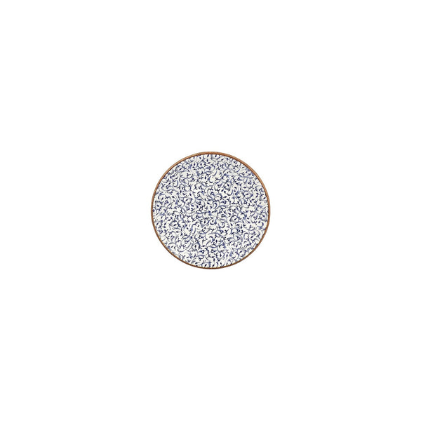 Turgla Edera dia.4.75Inch  Round Blue Vitrified Saucer SKU: T-EAZT01KT-24