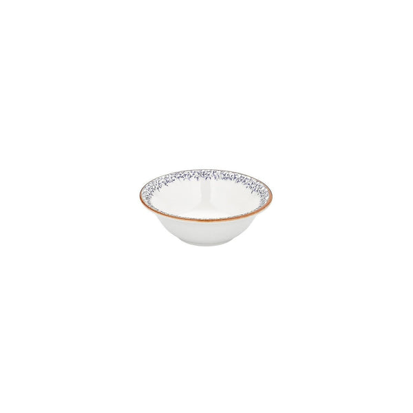 Turgla Edera dia.6.25Inch  h:2.25Inch  17 oz. Round Blue Vitrified Bowl SKU: T-EAZT16KS-12