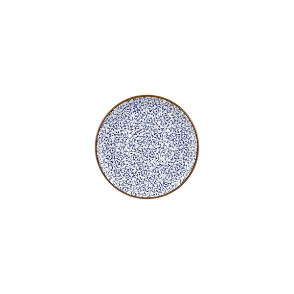 Turgla Edera dia.7.5Inch  Round Blue Vitrified Saucer SKU: T-EAZT19KNS-12
