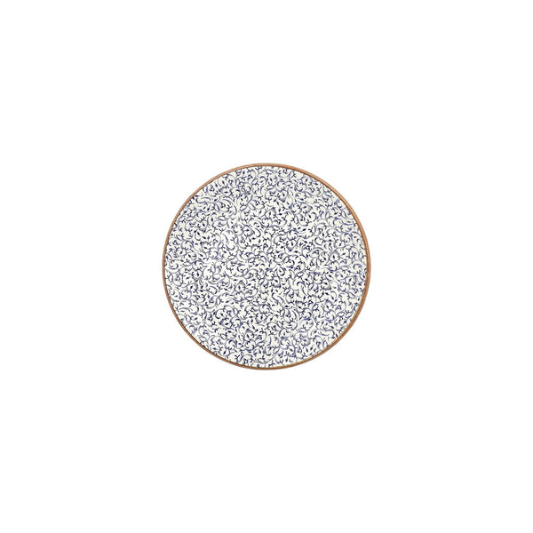 Turgla Edera dia.8.25Inch  Round Blue Vitrified Plate SKU: T-EAZT21DZ-12
